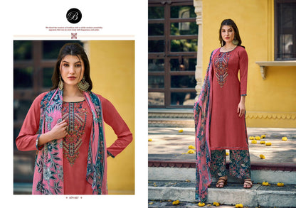Ruhaniyat 879 Series Belliza Designer Studio Viscose Rayon Salwar Suits Wholesaler Ahmedabad
