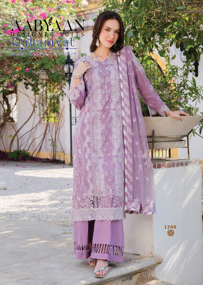 Ruhaniyat Vol 12 Aabyaan Mix Cotton Karachi Salwar Suits Supplier Gujarat