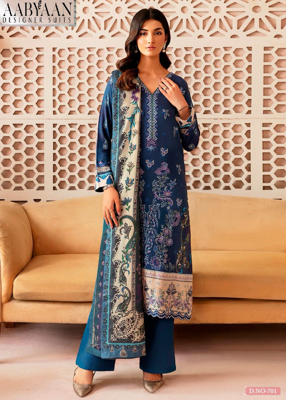 Ruhaniyat Vol 7 Luxury Cotton Collection Aabyaan Karachi Salwar Suits Manufacturer