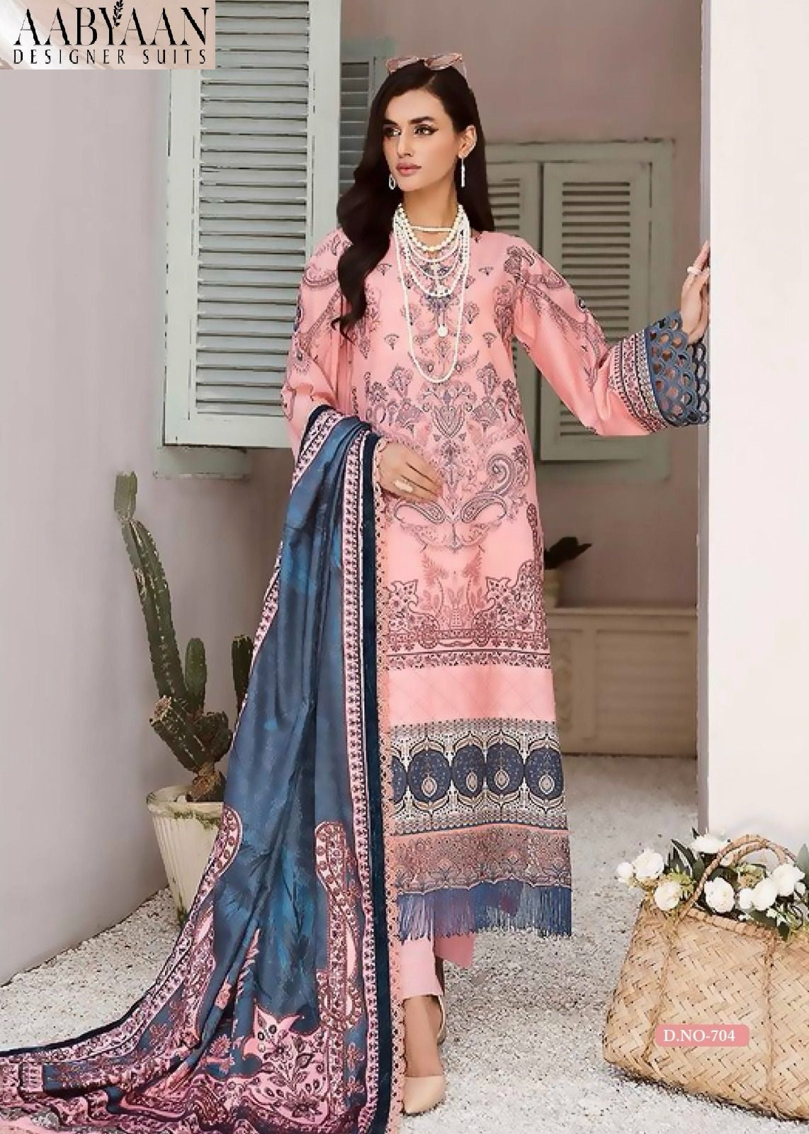 Ruhaniyat Vol 7 Luxury Cotton Collection Aabyaan Karachi Salwar Suits Manufacturer