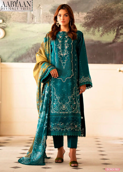 Ruhaniyat Vol 7 Luxury Cotton Collection Aabyaan Karachi Salwar Suits Manufacturer