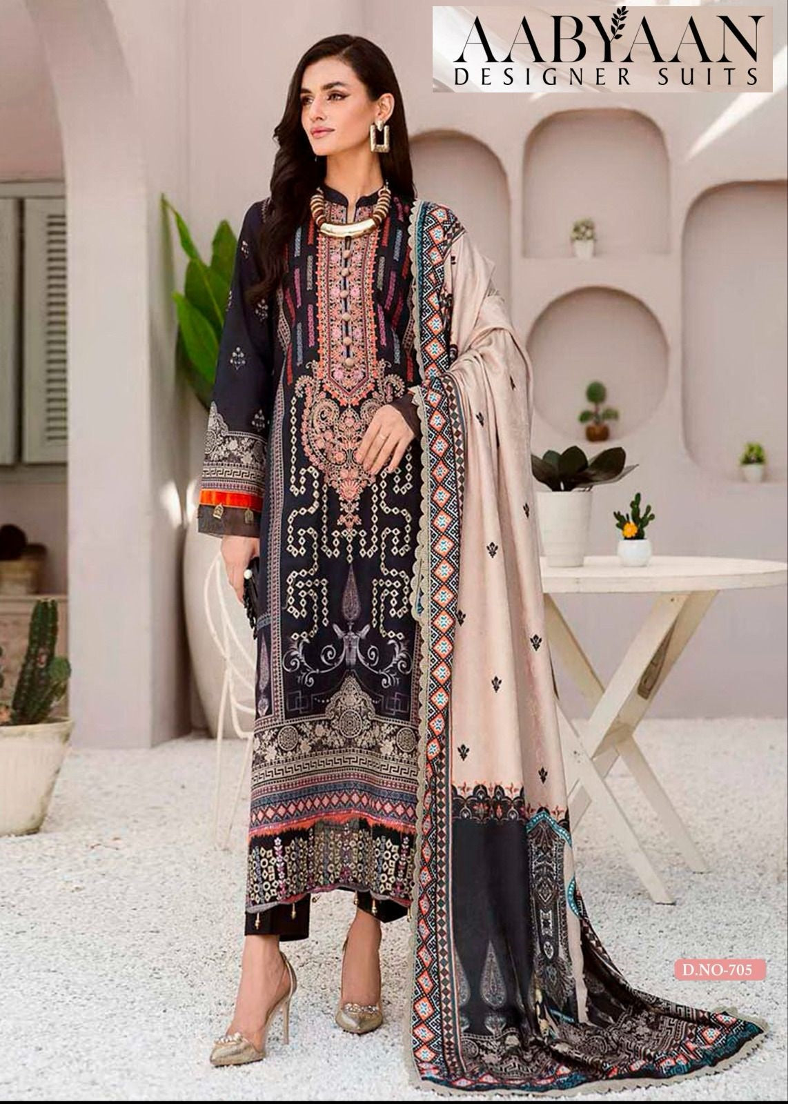 Ruhaniyat Vol 7 Luxury Cotton Collection Aabyaan Karachi Salwar Suits Manufacturer