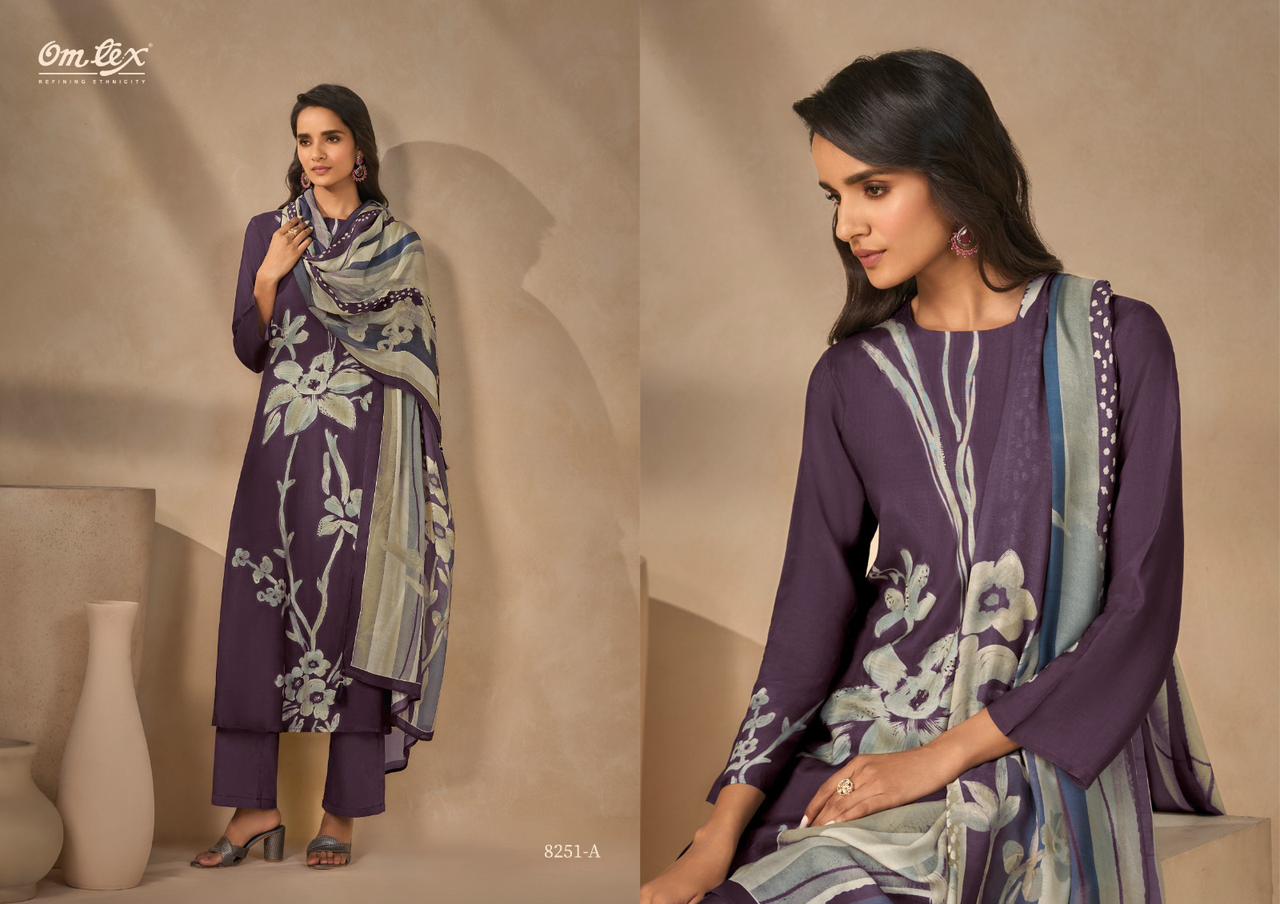 Ruhaya Omtex Silk Pant Style Suits Wholesale