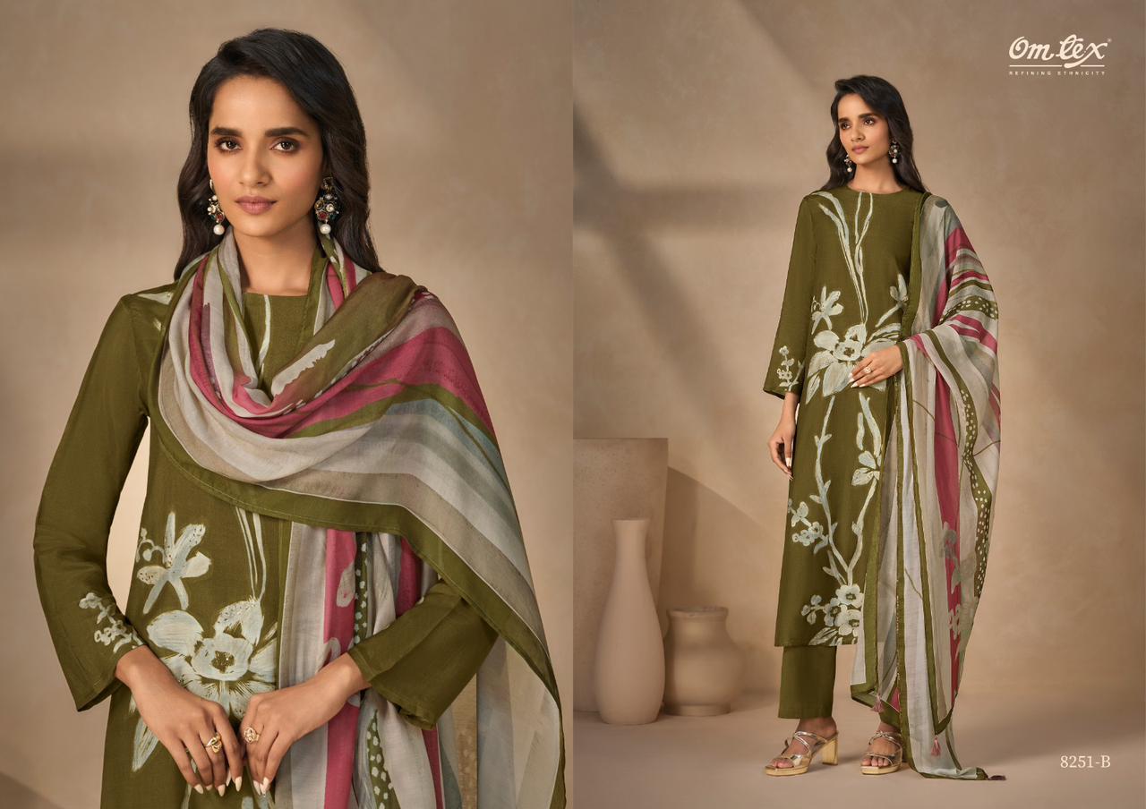 Ruhaya Omtex Silk Pant Style Suits Wholesale