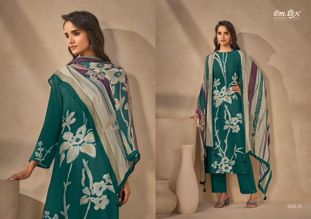 Ruhaya Omtex Silk Pant Style Suits Wholesale