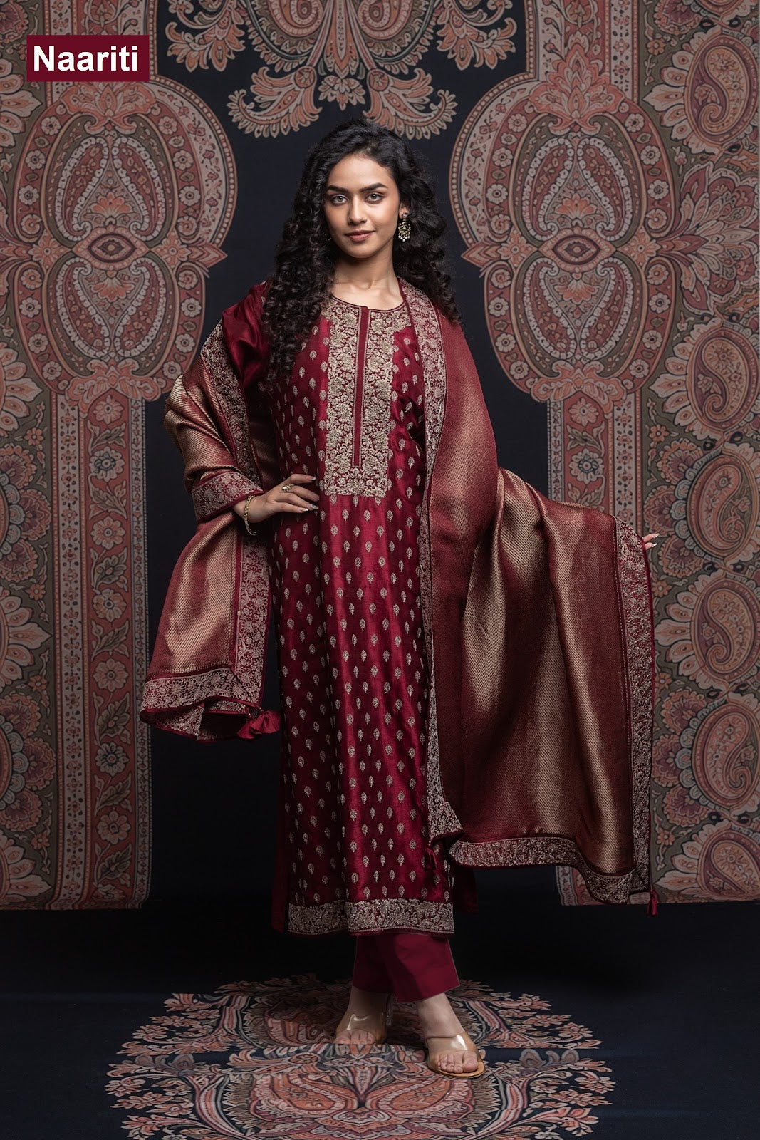 Ruheer 2827 Naariti Silk Pant Style Suits Exporter Ahmedabad