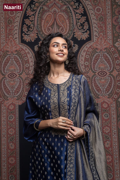 Ruheer 2827 Naariti Silk Pant Style Suits Exporter Ahmedabad