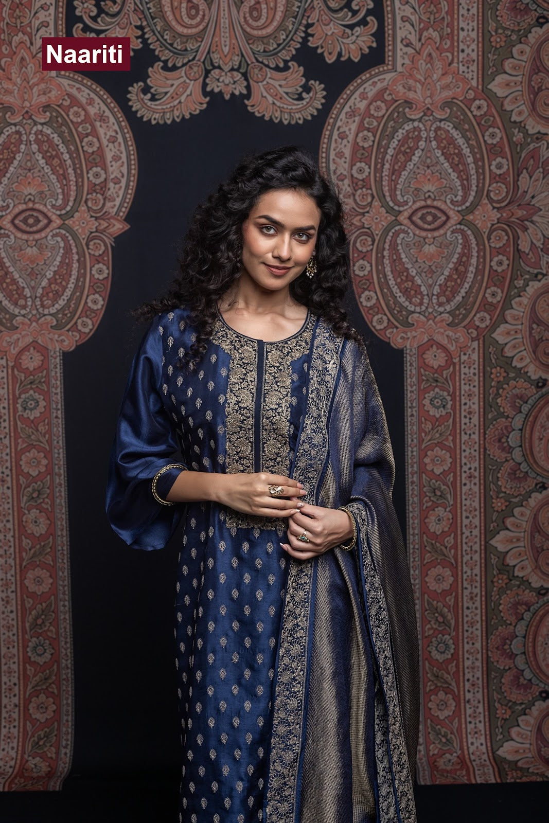 Ruheer 2827 Naariti Silk Pant Style Suits Exporter Ahmedabad