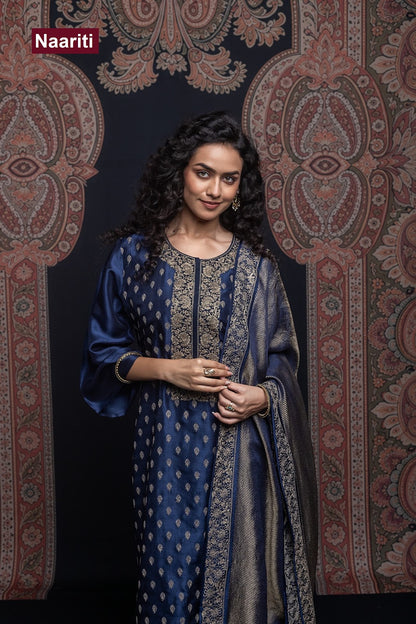 Ruheer 2827 Naariti Silk Pant Style Suits Exporter Ahmedabad