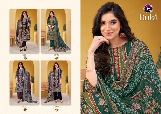 Ruhi Kala Fashion Pure Jam Karachi Salwar Suits Wholesaler India