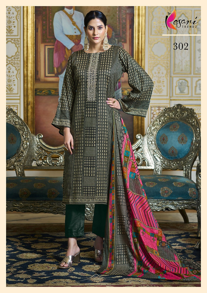 Ruhi Kesari Trendz Jaam Karachi Salwar Suits Wholesale Price