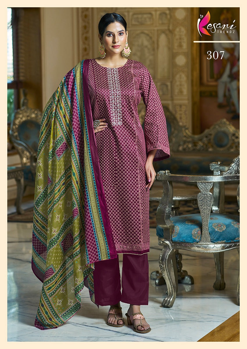 Ruhi Kesari Trendz Jaam Karachi Salwar Suits Wholesale Price