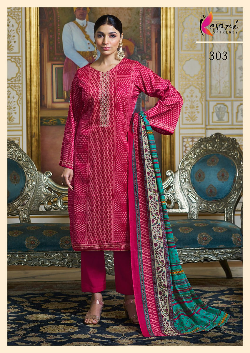 Ruhi Kesari Trendz Jaam Karachi Salwar Suits Wholesale Price