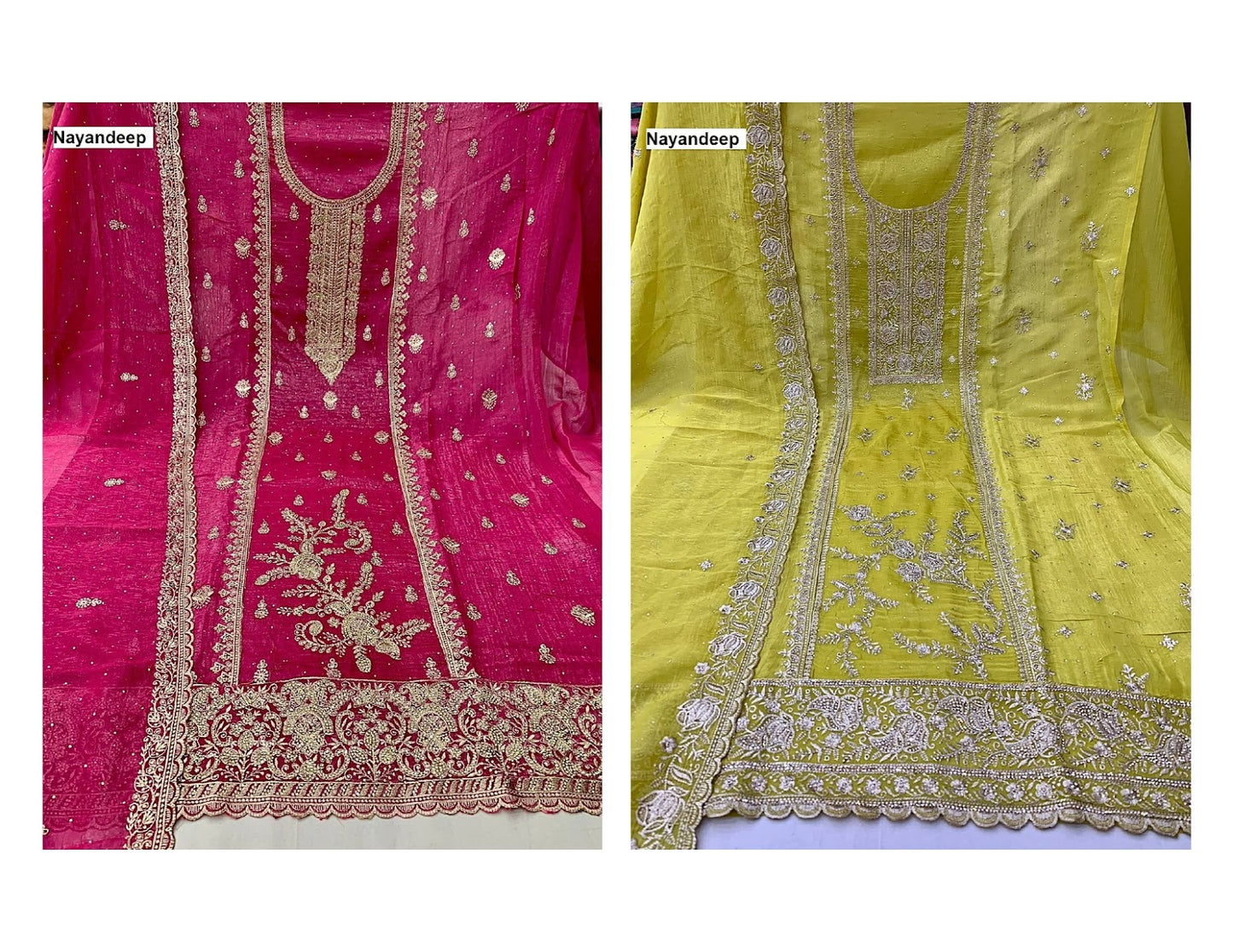Ruhi Nayandeep Silk Salwar Suits Manufacturer