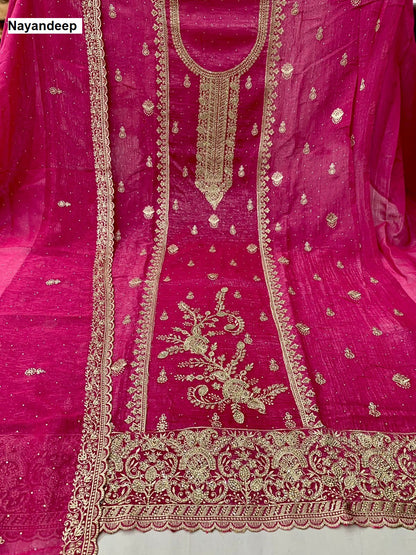 Ruhi Nayandeep Silk Salwar Suits Manufacturer