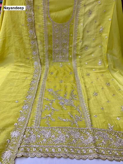 Ruhi Nayandeep Silk Salwar Suits Manufacturer