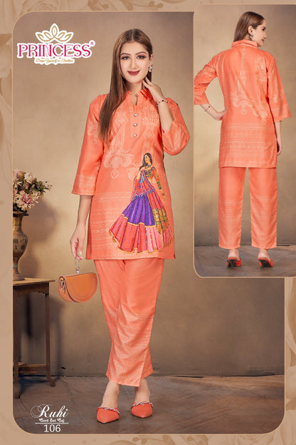 Ruhi Princess Creation Rayon Co Ord Set Exporter Gujarat