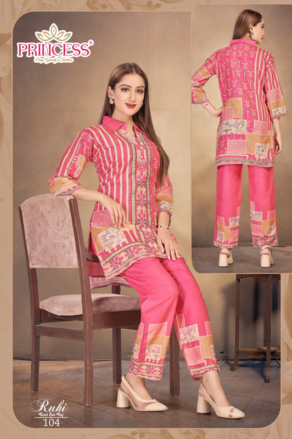 Ruhi Princess Creation Rayon Co Ord Set Exporter Gujarat