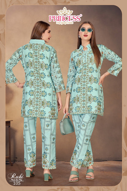 Ruhi Princess Creation Rayon Co Ord Set Exporter Gujarat