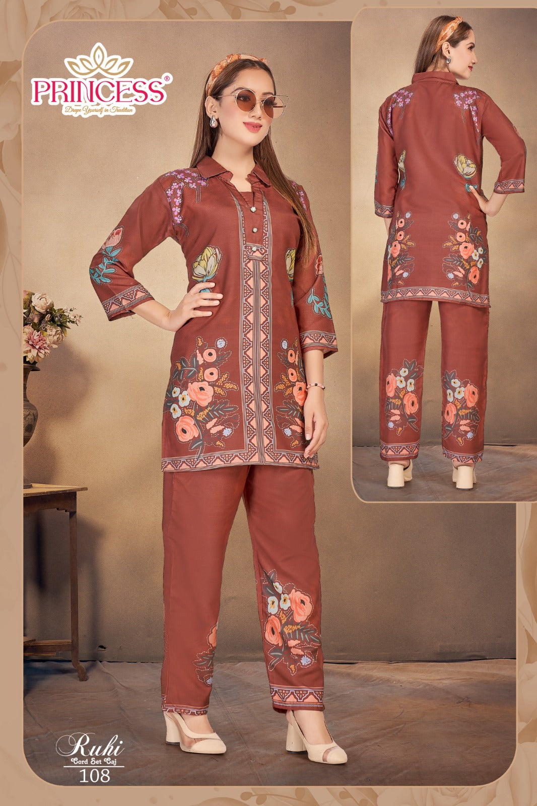 Ruhi Princess Creation Rayon Co Ord Set Exporter Gujarat