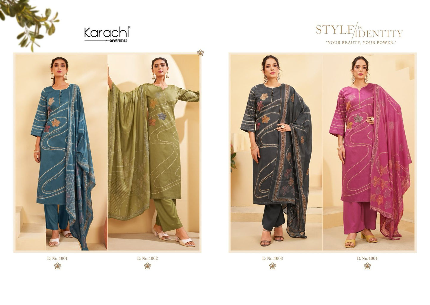 Ruhi Vol 4 Karachi Prints Jam Satin Pant Style Suits Exporter