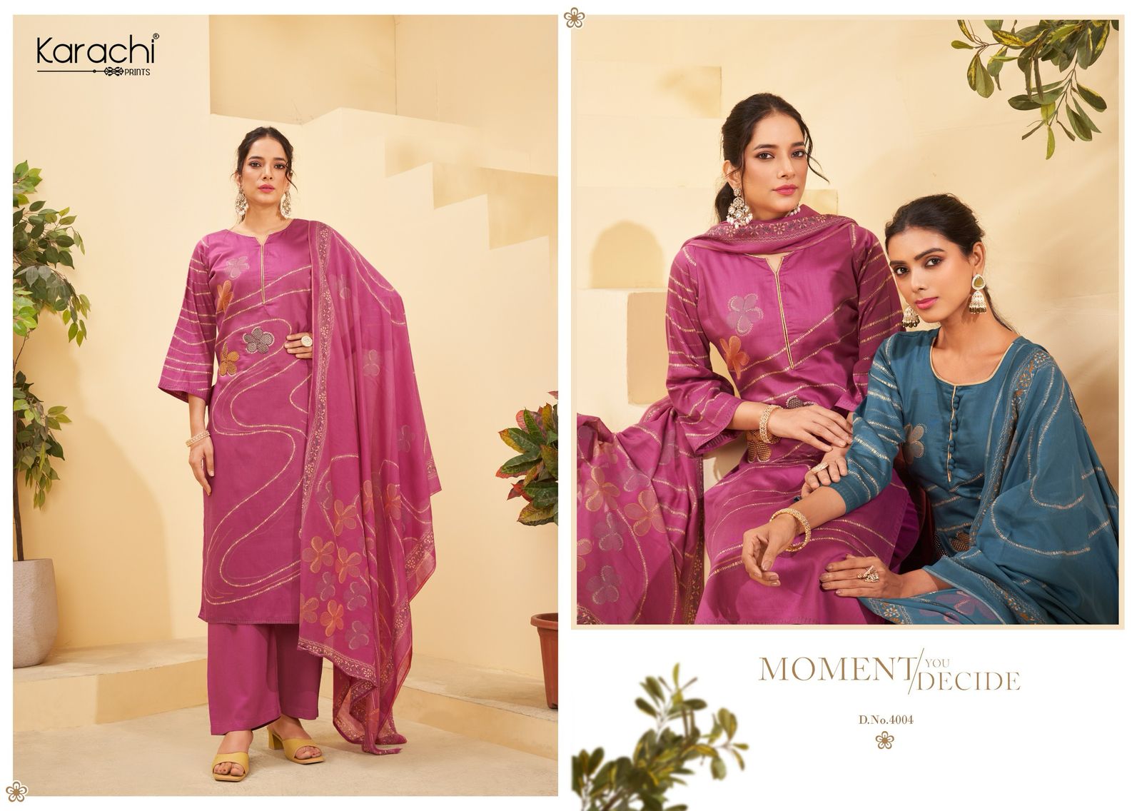 Ruhi Vol 4 Karachi Prints Jam Satin Pant Style Suits Exporter