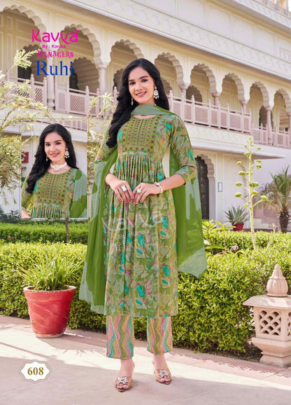 Ruhi Vol 6 Kavya Capsule Print Girls Readymade Pant Suits Wholesale Rate