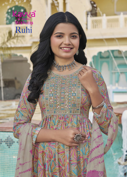 Ruhi Vol 7 Kavya Capsule Girls Readymade Pant Suits Manufacturer India