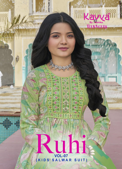 Ruhi Vol 7 Kavya Capsule Girls Readymade Pant Suits Manufacturer India