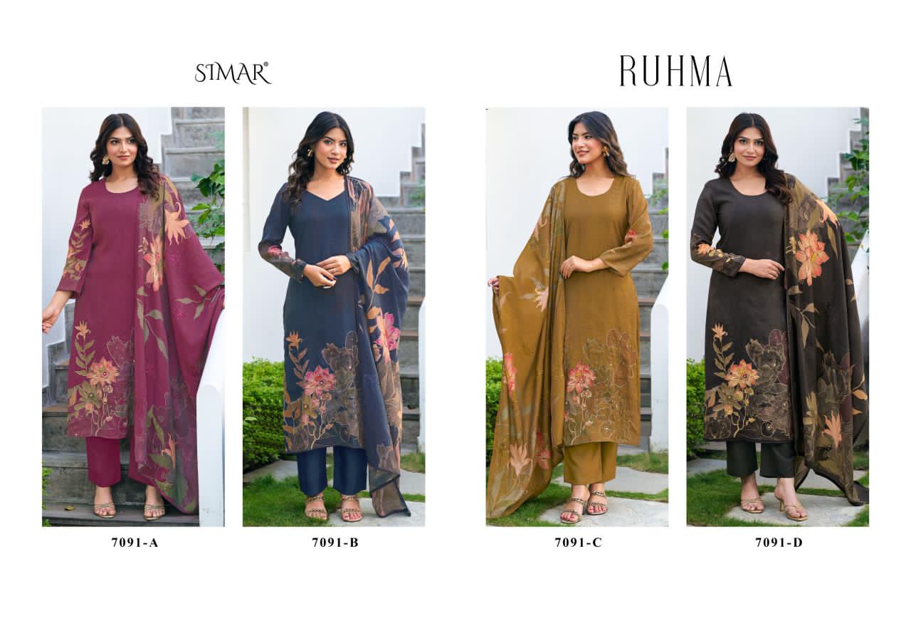 Ruhma Simar Modal Pant Style Suits Exporter India