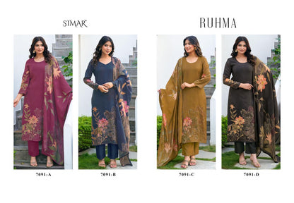 Ruhma Simar Modal Pant Style Suits Exporter India