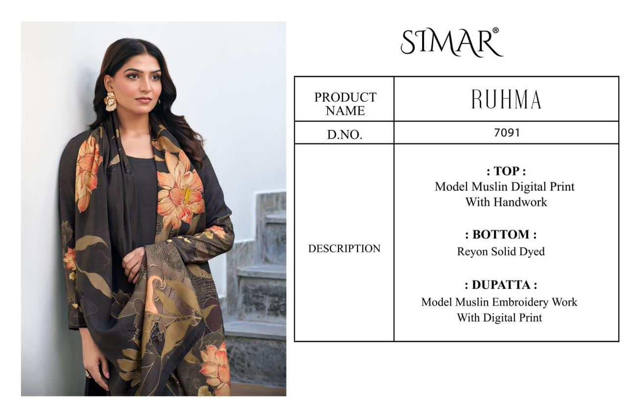 Ruhma Simar Modal Pant Style Suits Exporter India