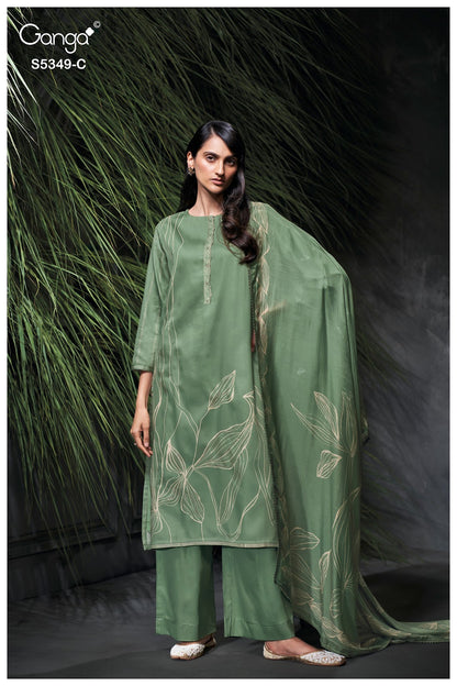 Ruhna S5349 Ganga Wool Pashmina Suits Manufacturer Gujarat
