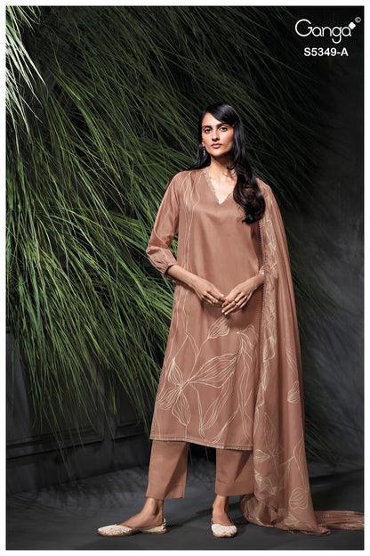 Ruhna S5349 Ganga Wool Pashmina Suits Manufacturer Gujarat