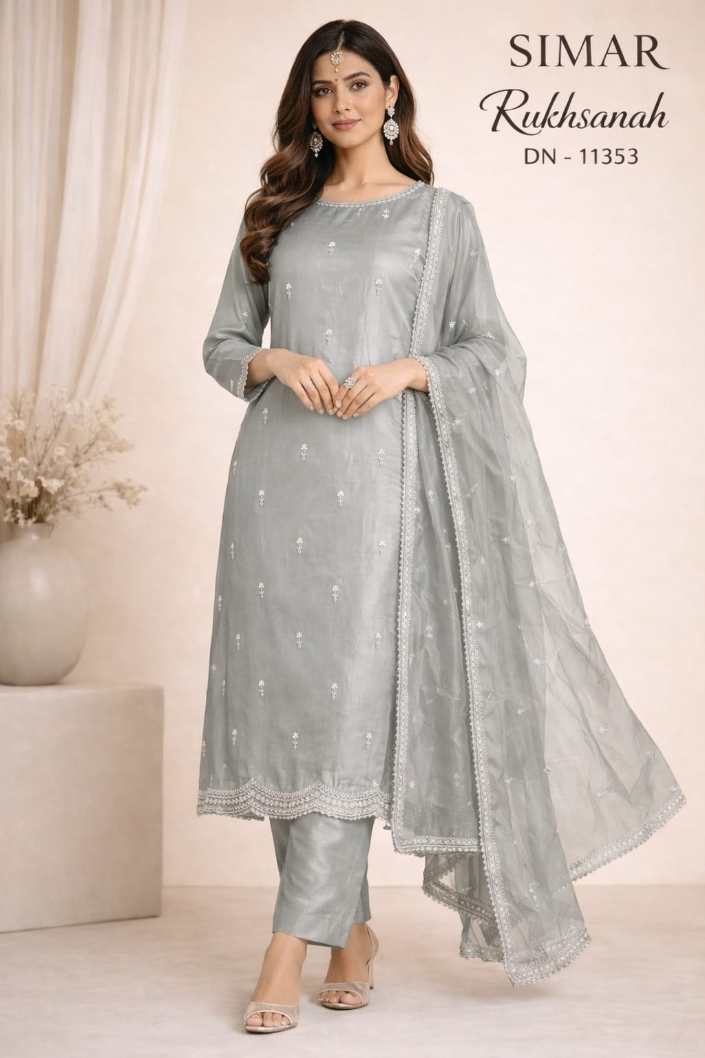 Rukhsanah Dn 11353 Simar Jimmy Choo Pant Style Suits Manufacturer India