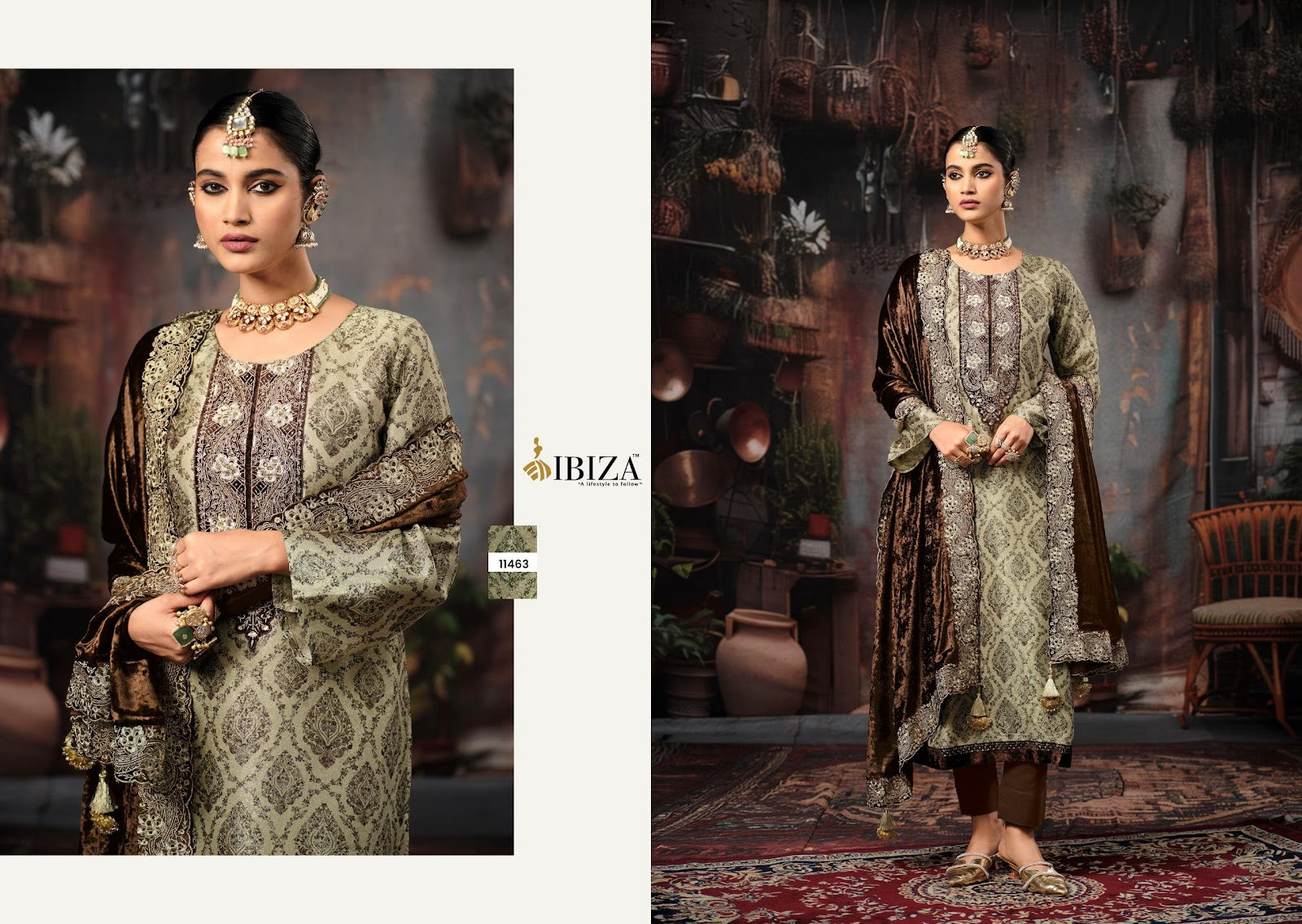 Rukhsar Ibiza Silk Velvet Suits Supplier Gujarat