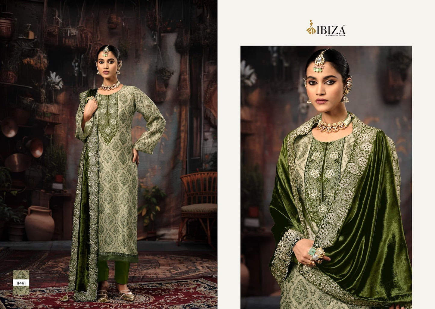 Rukhsar Ibiza Silk Velvet Suits Supplier Gujarat