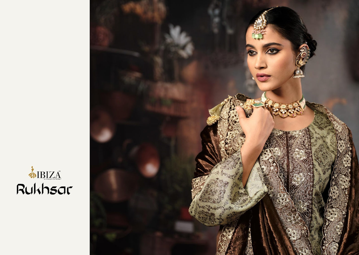 Rukhsar Ibiza Silk Velvet Suits Supplier Gujarat