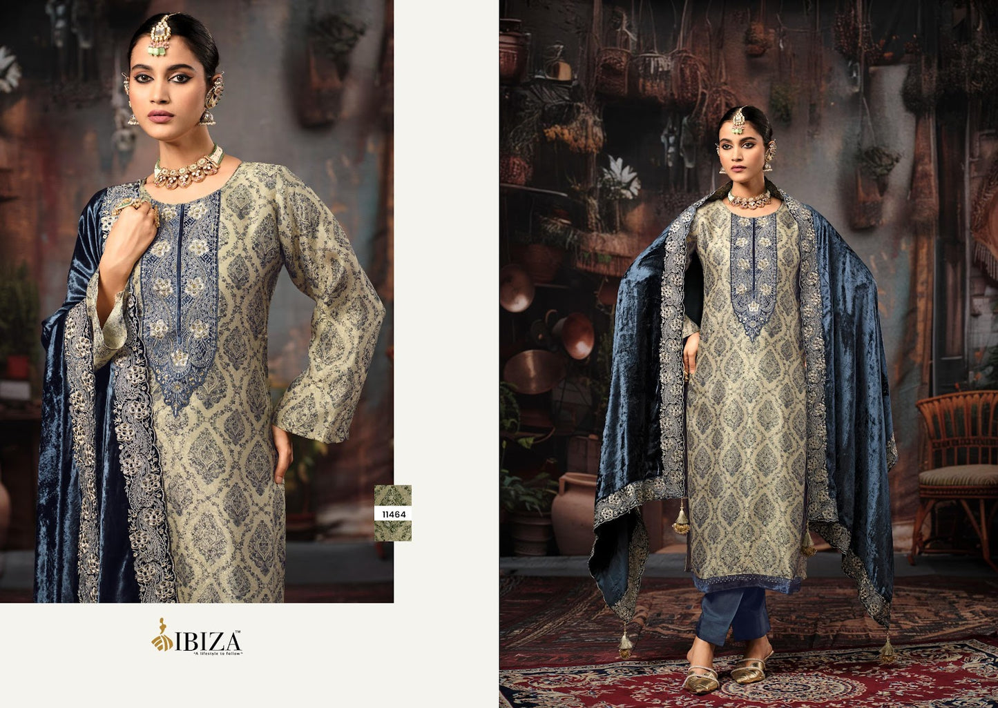 Rukhsar Ibiza Silk Velvet Suits Supplier Gujarat
