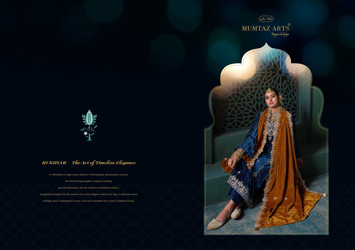 Rukhsar Mumtaz Arts Crush Velvet Suits Supplier