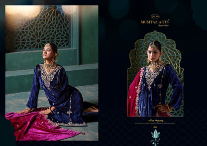 Rukhsar Mumtaz Arts Crush Velvet Suits Supplier