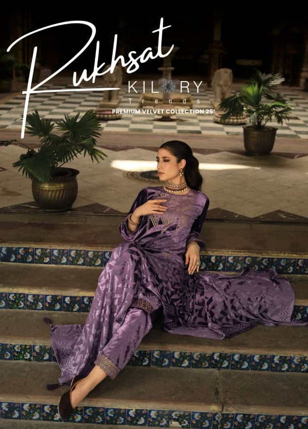 Rukhsat Kilory Velvet Suits Exporter India