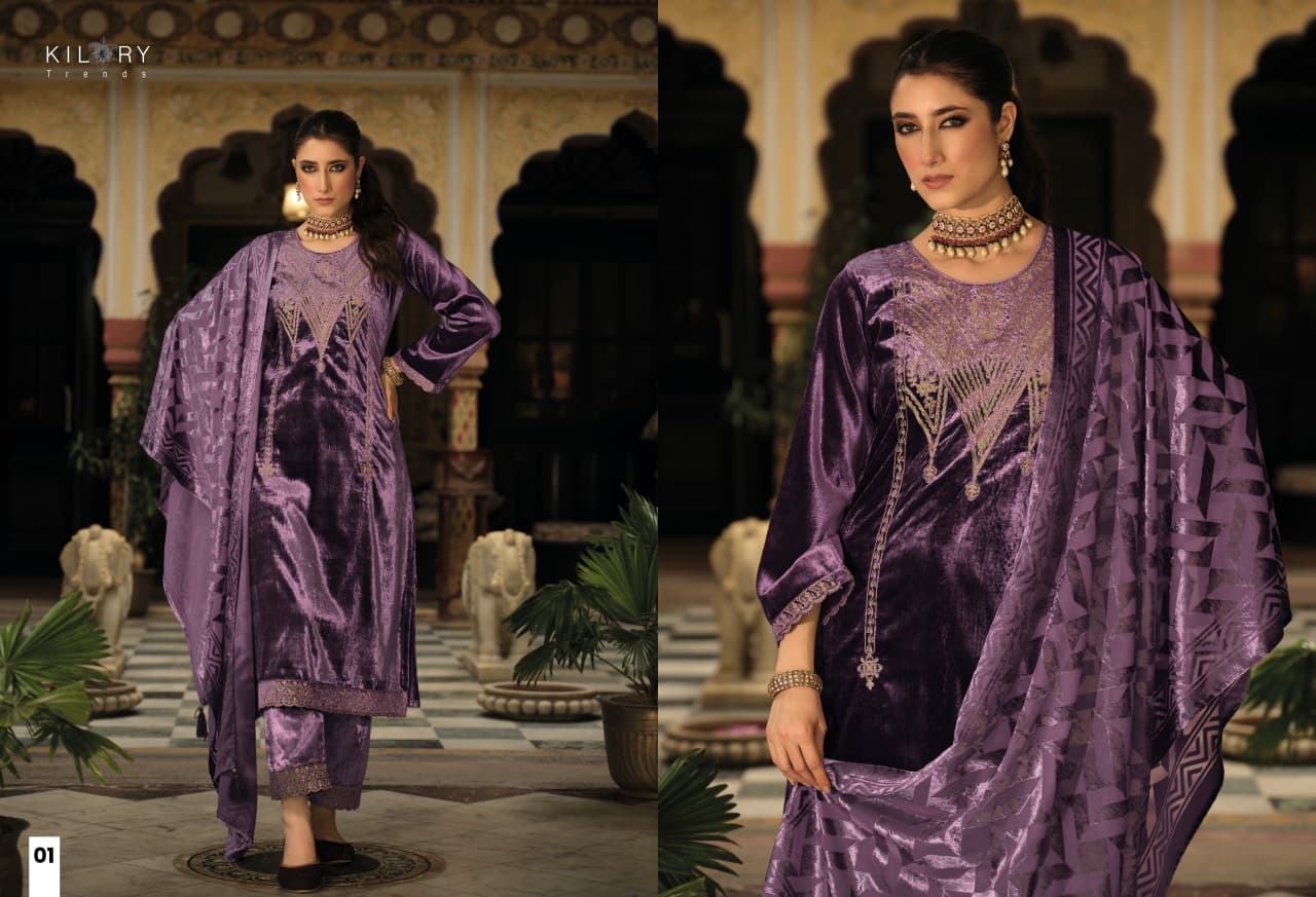 Rukhsat Kilory Velvet Suits Exporter India