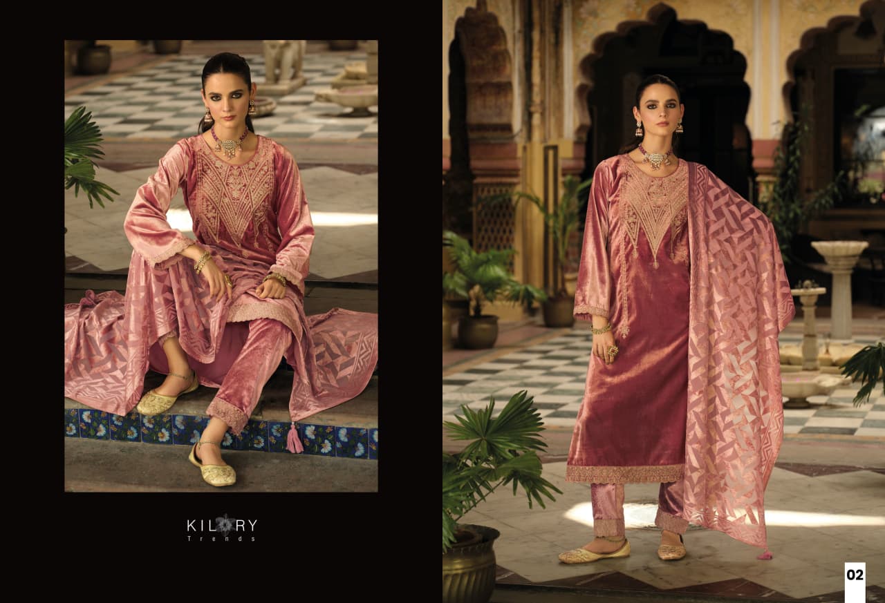 Rukhsat Kilory Velvet Suits Exporter India