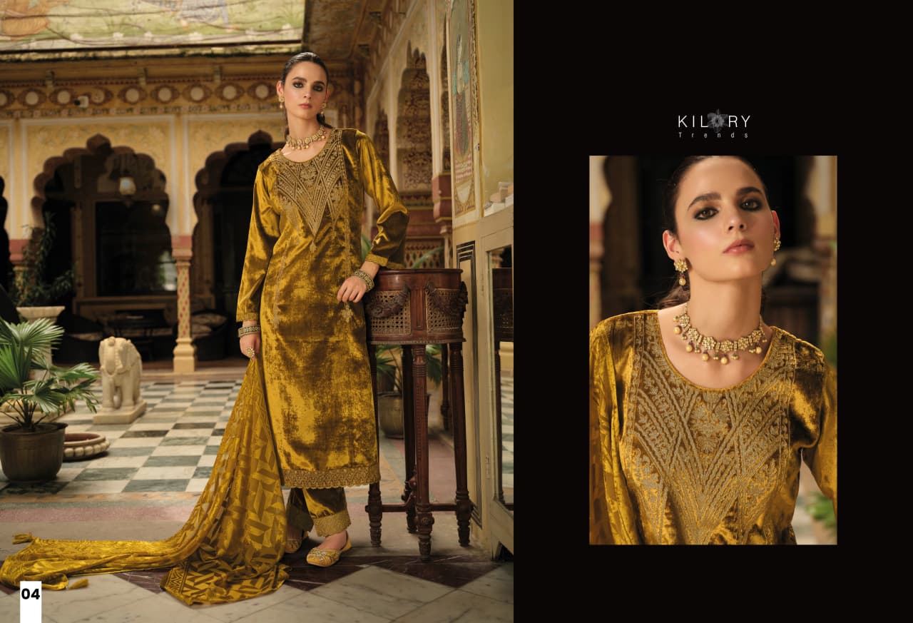 Rukhsat Kilory Velvet Suits Exporter India