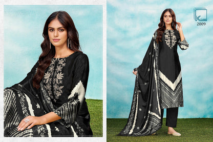 Rukmani 2009 K Cube Gaji Silk Pant Style Suits Exporter Ahmedabad