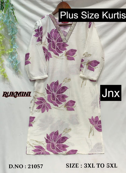 Rukmini Jnx Vertican Plus Size Kurtis Exporter Ahmedabad