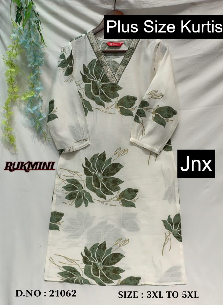 Rukmini Jnx Vertican Plus Size Kurtis Exporter Ahmedabad