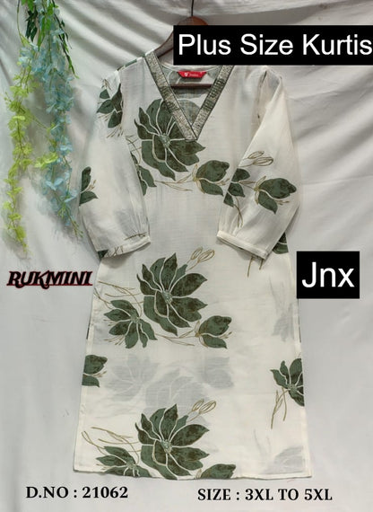 Rukmini Jnx Vertican Plus Size Kurtis Exporter Ahmedabad