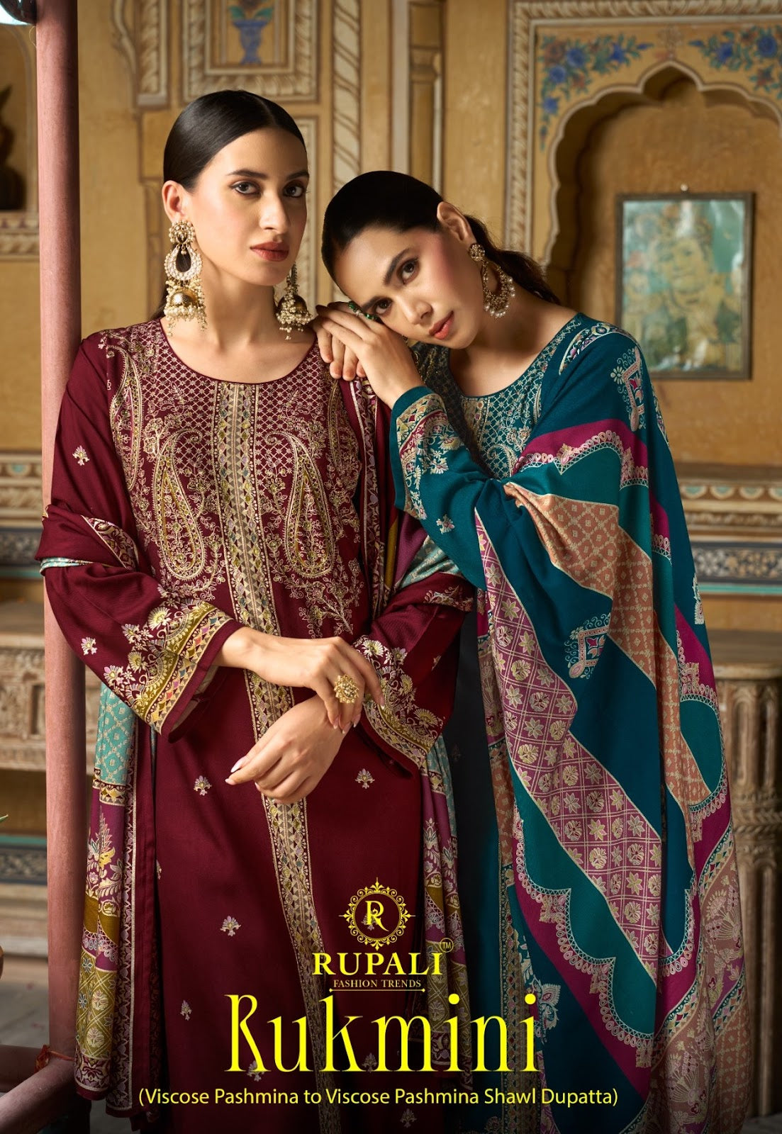 Rukmini Rupali Pashmina Suits Exporter Ahmedabad